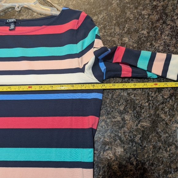 Chaps 3/4 sleeve jersey knit shirt. - Picture 7 of 7